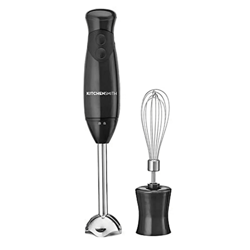 KitchenSmith by Bella Immersion Blender Black 250W Handheld Mixer New Open Box